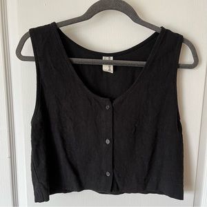 Eve Gravel cropped tank